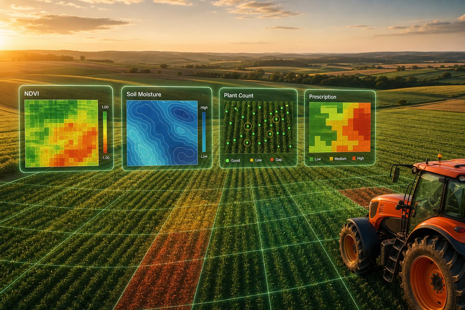 Mapa NDVI multiespectral